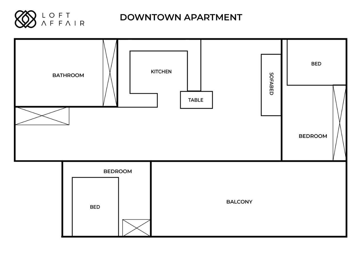 Downtown Apartment - Loftaffair Krasków Eksteriør bilde
